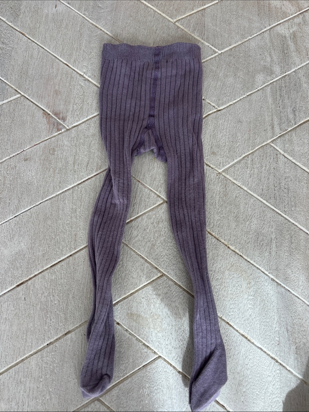 Jamie Kay blueberry ribbed tights (21-23) 1-2Y